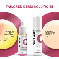 Novology Pigmentation Reduction Serum For Dark Spots, Acne Marks and Uneven Skin Tone with Niacinamide and Pro Retinol| For Combination-Oily Skin| 30ml