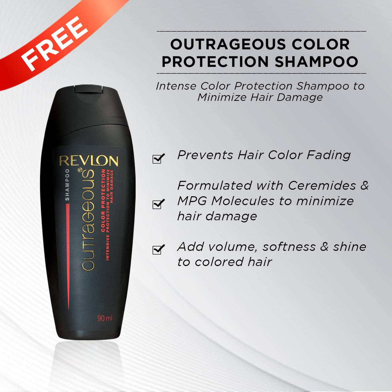 REVLON ColorSilk Hair Color with Keratin - 2N Brown Black - (with Outrageous Shampoo 90 ml) (3S10978F36721320)
