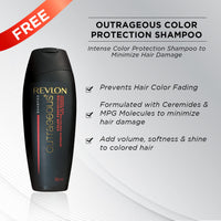 REVLON ColorSilk Hair Color with Keratin - 2N Brown Black - (with Outrageous Shampoo 90 ml) (3S10978F36721320)