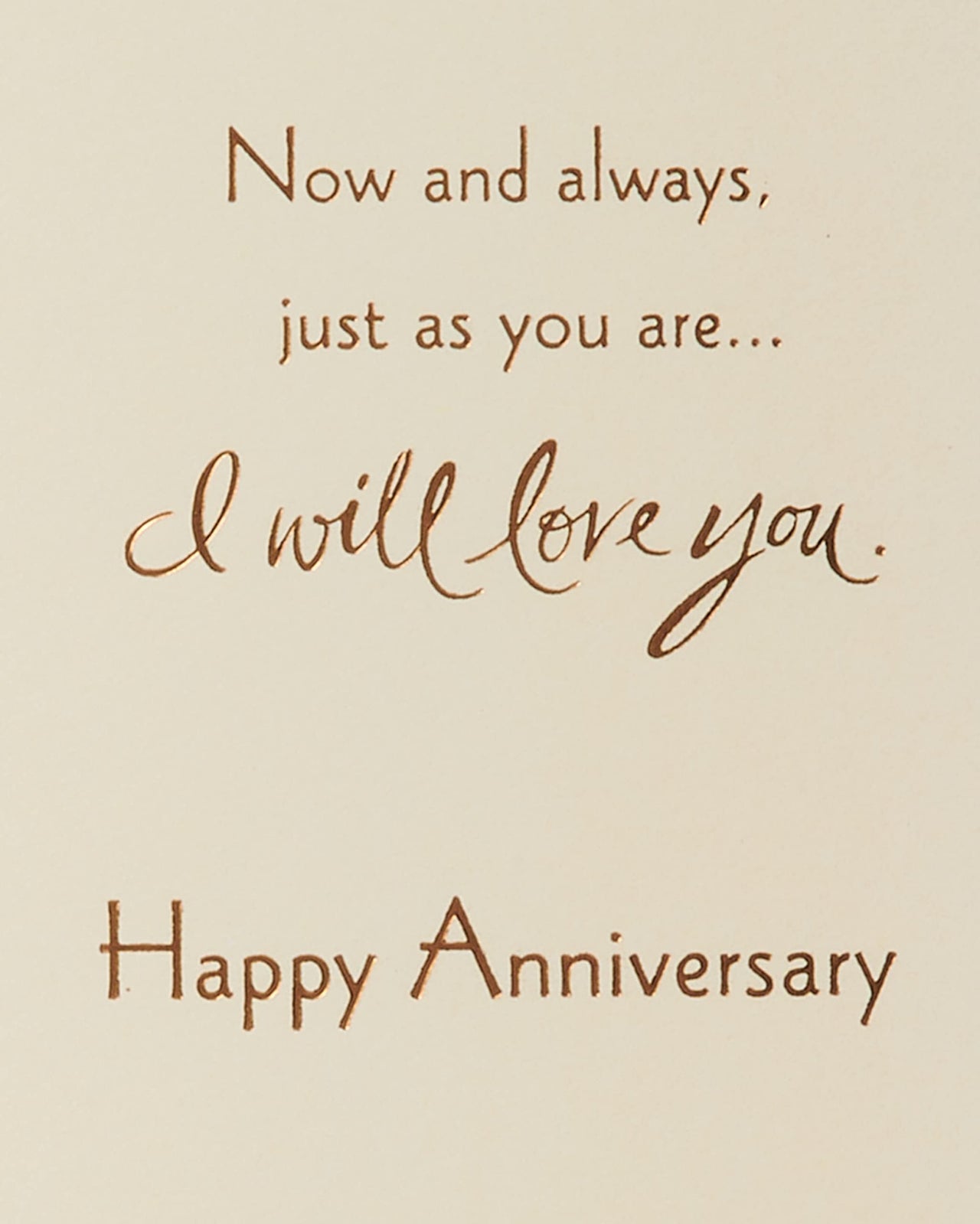 American Greetings Romantic Anniversary Card (I Will) I Will