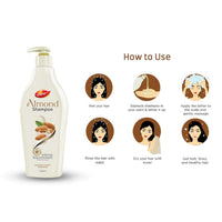 Dabur Almond Shampoo With Almond-Vita Complex & Milk Extracts, 350ml With Amla Hair Oil , 275ml Free