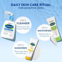 Cetaphil Paraben, Sulphate-Free Gentle Skin Hydrating Face Wash Cleanser with Niacinamide, Vitamin B5 for Dry, Normal Sensitive Skin - 500 ml