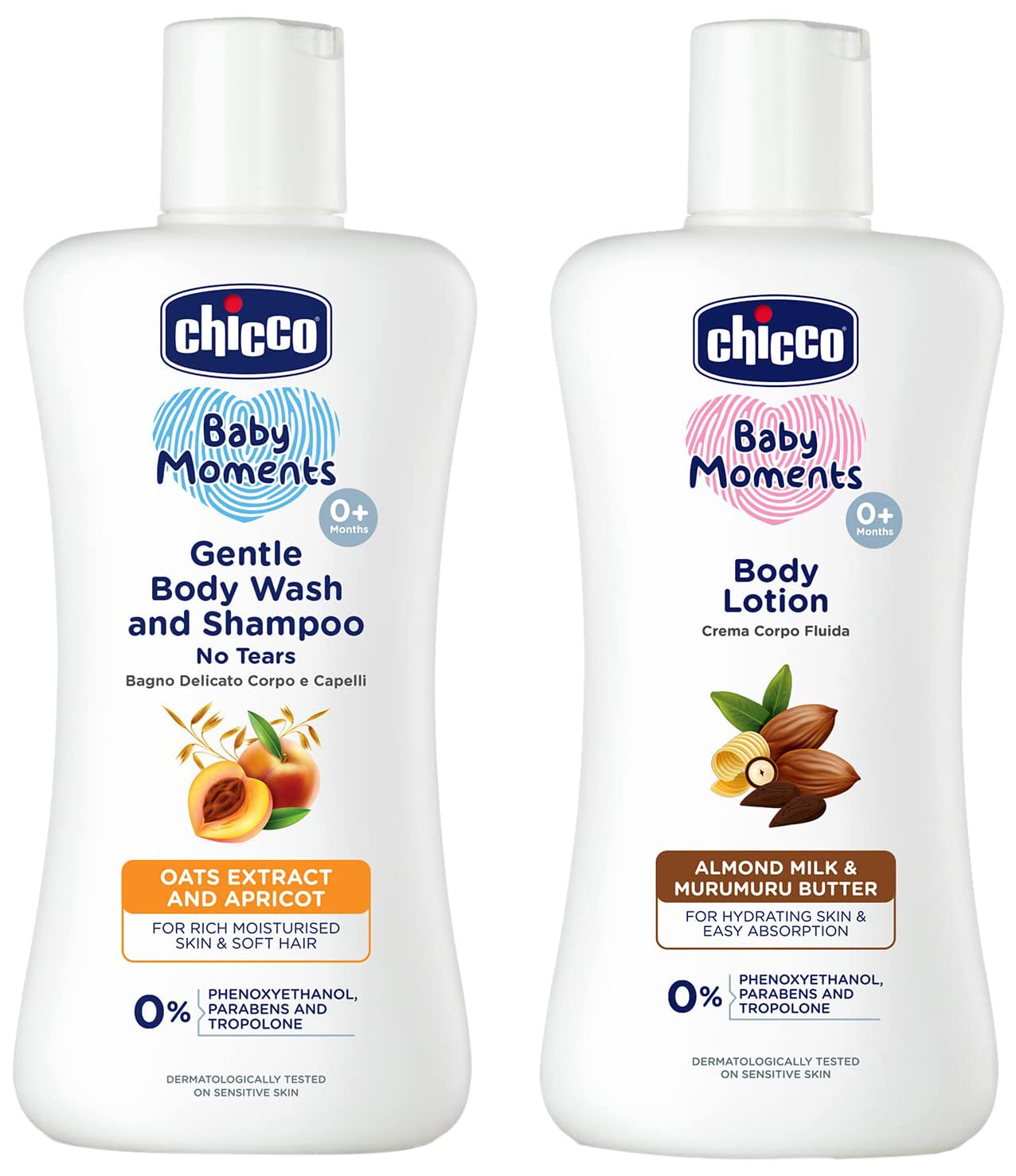 Chicco Gentle Bodywash & Shmapoo 200Ml With Chicco Body Lotion 200Ml