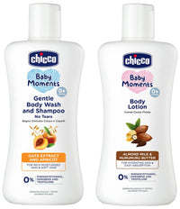 Chicco Gentle Bodywash & Shmapoo 200Ml With Chicco Body Lotion 200Ml