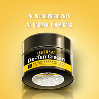 Ustraa De-Tan Cream for Men - 50g (Set of 2) - Dermatologically Tested - For Effective Tan removal & Even Skin tone, With Japanese Yuzu & Liquorice | Prevents Dark Spots, No Harmful Chemicals