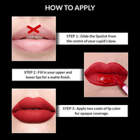 Stars Cosmetics Lip Pop Liquid Lipstick Long Lasting Waterproof Smudge Proof Light Weight for Glam look Richy Highly Pigmented Matte Finish Lipstick For Girl & Women (No.2 Rose Pink) 2.6ml