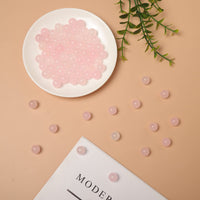 60pcs 6mm Natural Rose Quartz Gemstone Beads Energy Healing Crystal Round Loose Stone Beads for Jewelry Making, DIY Bracelets Necklaces