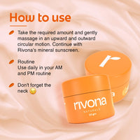 Rivona Naturals Honey & Saffron Face Cream | Brightening face cream with niacinamide and kojic | Glowing and Nourishing Skin | For Men,Women |Vegan,Dermatologically | 50 gm