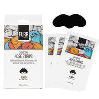 FURR By Pee Safe Blackhead Remover Bamboo Charcoal Nose Strips (Pack of 9) | With Aloe Vera & Tea Tree Oil | Reduces & Prevents Blackheads, Whiteheads, Dirt and Oil | Cleanses Pores
