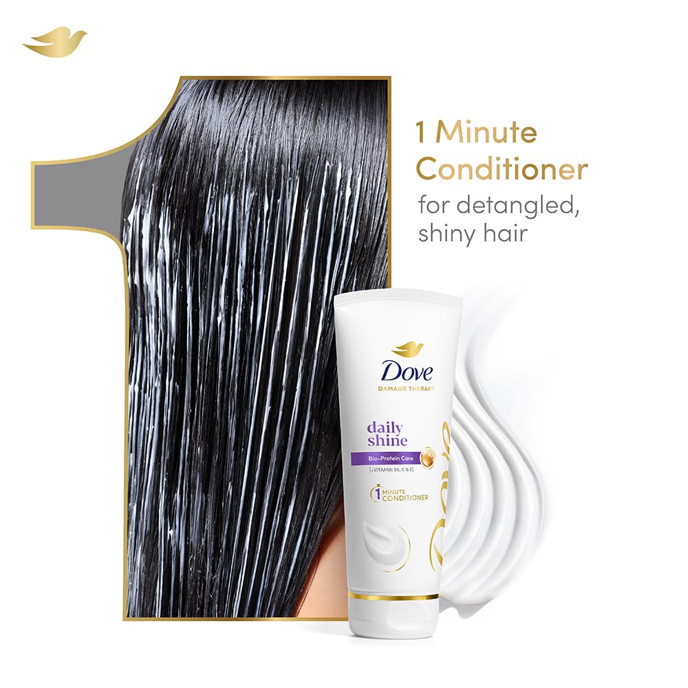 Dove Daily Shine Hair Conditioner with Nutritive Serum for Smooth & Shiny Hair|| 175 ml