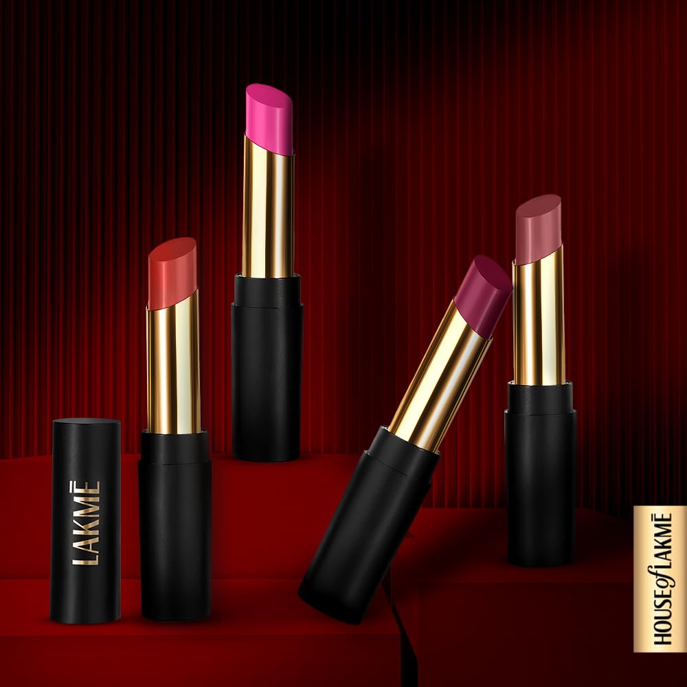Lakmé Absolute Beyond Matte Lipstick, Velvety matte finish, blurs lip lines, lightweight & longlasting, lipstick, Nude Nectar