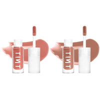 Tint Cosmetics 2.5ml Set of 2 Lipgloss, Peach & Nude, Non Sticky, Hydrating, Light Weight, Long Lasting, High Shine & Soft Natural Liquid Lip Gloss For Girl & Women (Coral & Roasted Chestnut)