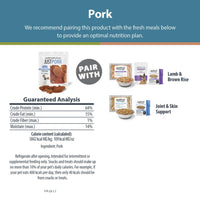 JustFoodForDogs Healthy Dog Treats, Pork, Single-Ingredient, Made in The USA, 5 oz 5 Ounce (Pack of 1)