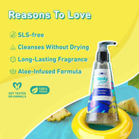 Plum Bodylovin' Hawaiian Rumba Shower Gel | SLS-Free Body Wash for Women & Men | Long Lasting Beachy Fragrance | Body Cleanser with Aloe-Infused Nourishing Formula for Soft & Smooth Skin - 240ml