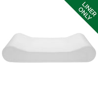 Furhaven Dog Bed Liner Water-Resistant Contour Luxe Lounger Foam Mattress Protector Cover - White, Giant 58.0