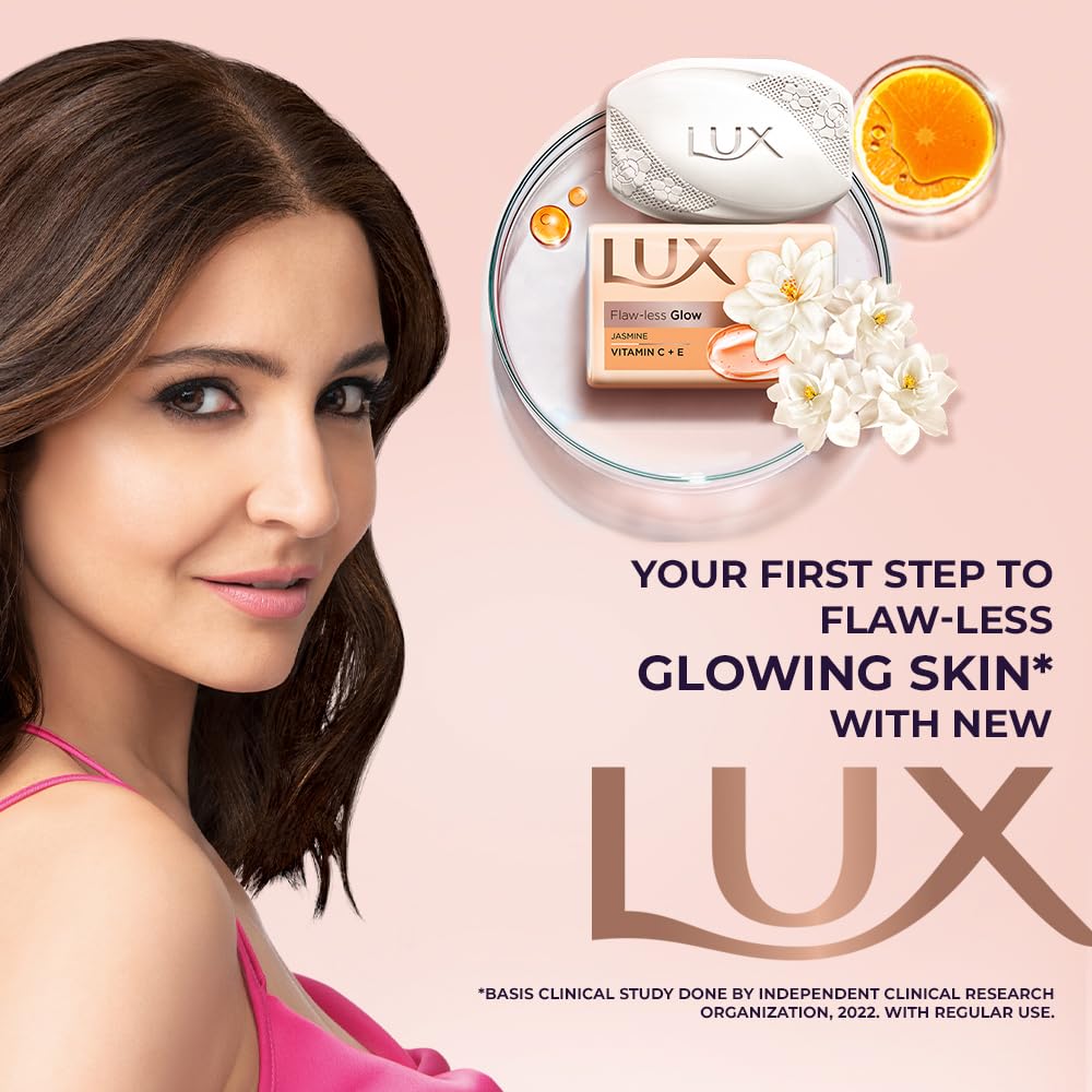 Lux Velvet Glow Jasmine & Vitamin E For Glowing Skin Beauty Soap Mega Pack 3X150 g