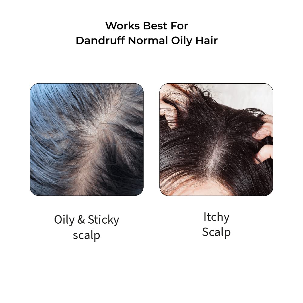 Vedix Ayurvedic Hair Care Combo Pack, Customized Hair Oil for Dandruff and Anti Dandruff Shampoo, for Normal/Oily Hair with Dry Scalp & Curly Hair - 200 ml