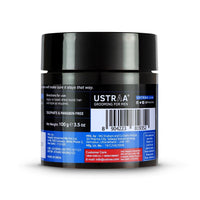 Ustraa Strong Hold Hair Wax - Matte Look 100g - (Set of 2) | Non-sticky Wax, Easy-to-Wash Strong Hold | For Non-glossy Matte Finish | Without harmful chemicals or fixatives