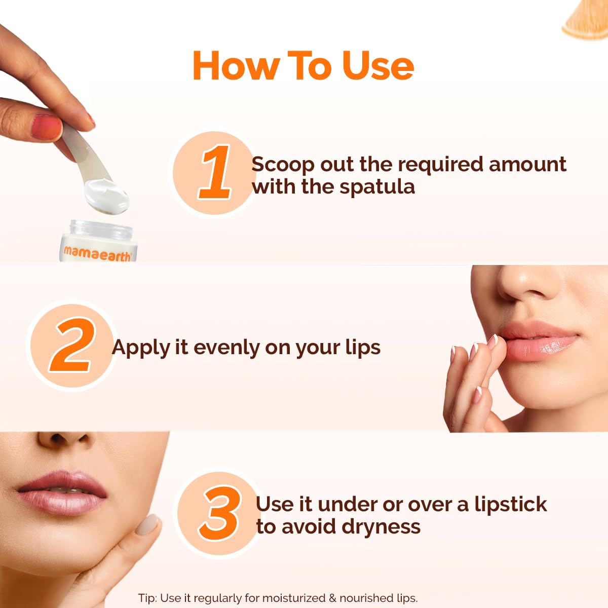 Mamaearth Vitamin C Moisture Therapy Lip Balm Spf 50 Dry & Chapped Lips 15 G|Heals, Brightens, Protects|Glossy Finish|Coconut Oil, Shea Butter, Ceramides, Kojic Acid100% Free Of Petroleum Jelly,White