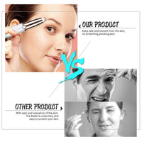 Painless Eyebrow Hair Remover,upper lip hair remover for women hair removal trimmer for women with LED Light for Women - Rose Gold