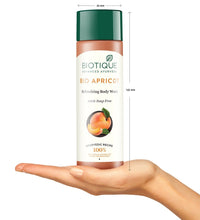 Biotique Apricot Body Wash, Transparent, 200ml & Bio Apricot Refreshing Body Wash, 190ml