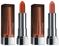 Maybelline New York Matte Lipstick, Intense Colour, 674 Madison Red, 3.9g & Maybelline New York Matte Lipstick, Intense Colour, Keeps Lips Moisturised, 657 Nude Nuance, Lipstick, 3.9g