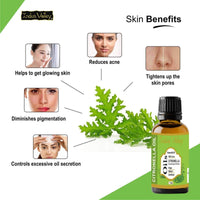 Indus Valley 100% Pure Natural & Organic, Undiluted citronella Essential Oil with Glass Dropper for Skin, Hair Care -15ml