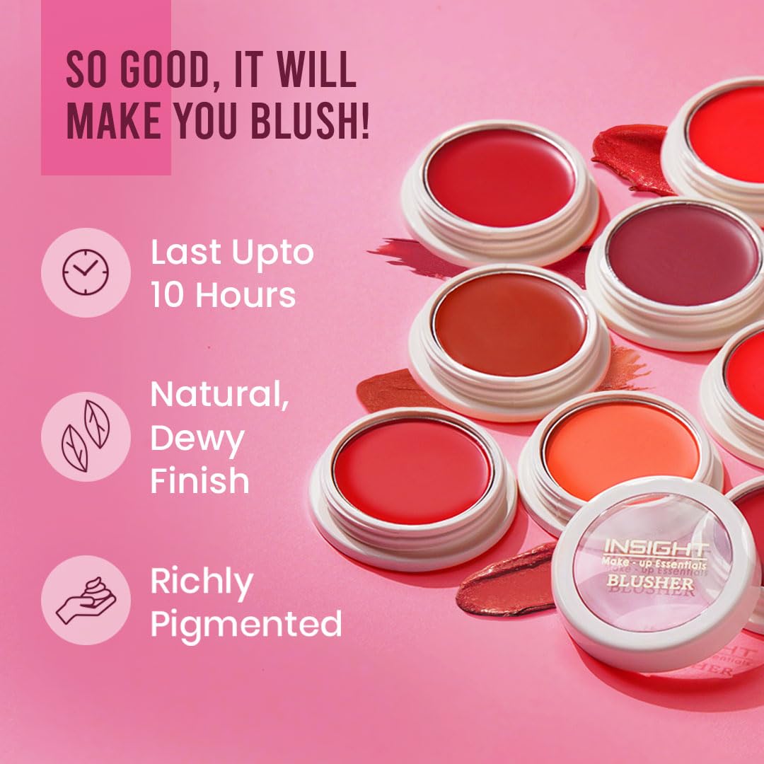 Insight Cosmetics Insight Non Transfer Lip Color Matte Texture12Hrs WaterproofTrue ColorSmudge Proof Paraben Free 100% Veg, 4ml(LG40-01) Crème Blusher, Face Makeup, Caramel Eclair, 3.5 gm(B-02=06)