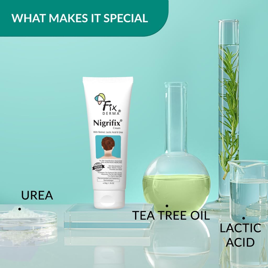 Nigrifix Cream For Dark Body Parts like Neck, Ankles, Knuckles, Armpits and Elbows - 50g