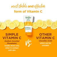 Simple Protect N Glow Vitamin C Brighten Clay Mask 50g | Draws Out Impurities & Helps Brighten the Skin | For Dull & Tired Skin