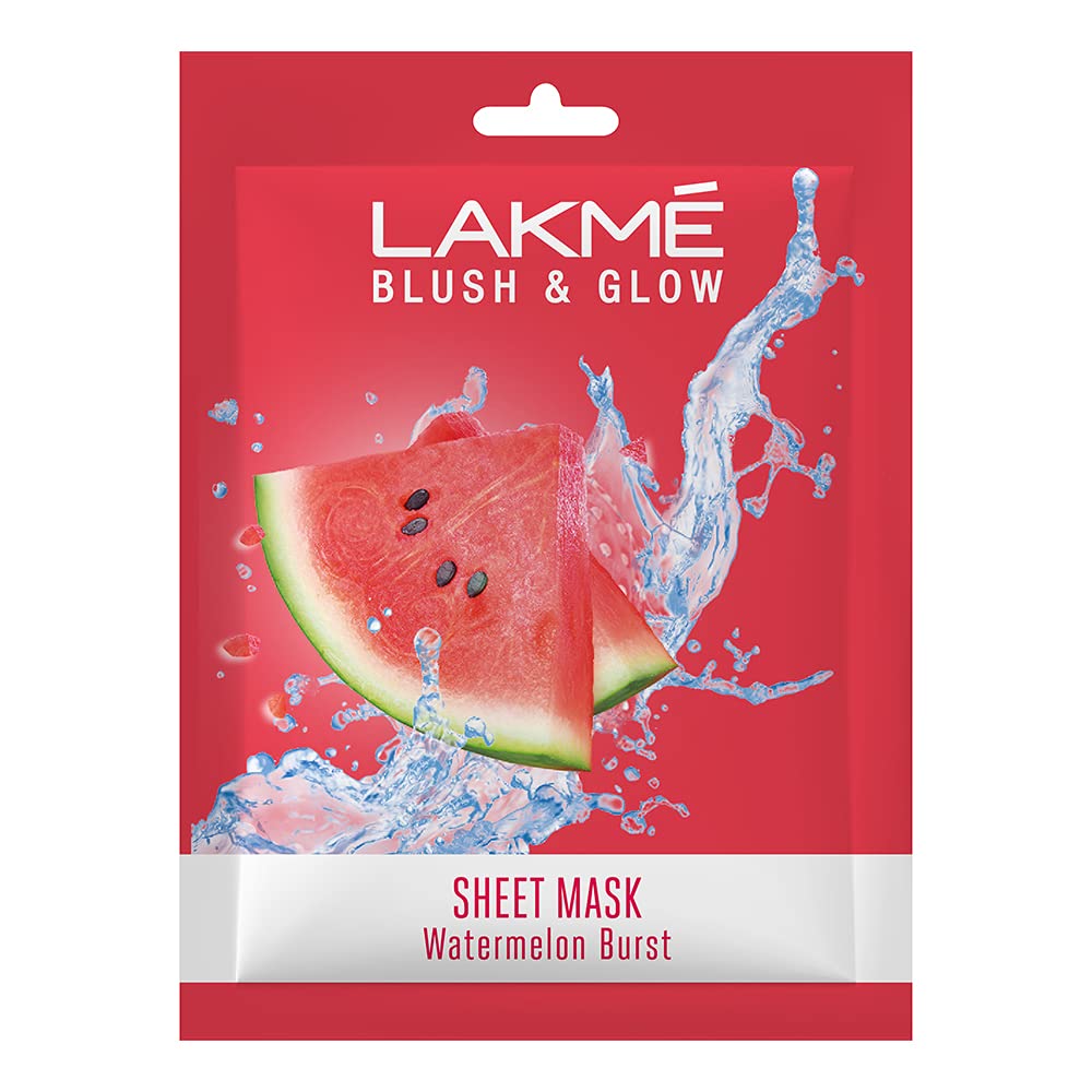 Lakmé Blush & Glow Watermelon Sheet Mask, 25 Ml