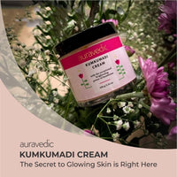Auravedic Kumkumadi Face Cream For Glowing Skin With Kumkumadi Oil For Face 100g Pigmentation Cream Moisturizer For Dark Spots Detan Blemishes