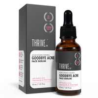 ThriveCo Goodbye Acne™ Face Serum for Pimples | Reduces Acne-Causing Bacteria & Sebum Production | Oil-Free Anti-Acne Serum with Diacnemide| Men & Women, 30ml