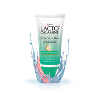 Lacto Calamine Face Lotion for Oil Balance - Combination to Normal Skin - 120 ml & Lacto Calamine Aloe Vera Gel with 99% Pure Natural Aloe Vera, Vitamin E and Glycerin - 150 g - Pack of 1