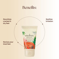 MOHA: Moisturizing Lotion with Foot Care Cream Combo (Lotion 100ml & Foot Care Cream 100ml) | For Smooth and Soft Skin | Heals Cracked And Dry Feet And Repairs Skin | Unisex