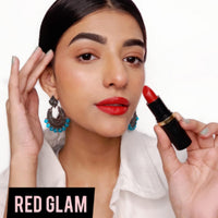 Iba Pure Lips Moisturizing Lipstick for Women - A66 Red Glam Glossy, 4g | Creamy Finish | Intense Color & Highly Pigmented | Enriched with Vitamin E, Coconut Oil and Shea Butter | Smooth Texture | Makeup