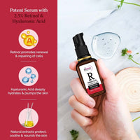 St.Botanica 2.5% Retinol Complex Anti Aging Face Serum | Fight Signs of Aging & Improve Texture | With Jojaba Oil and Vitamin E | Rejuvenate and Hydrates Dull Skin and Clear Oil & Impurities | No Parabens & Sulphates | Vegan & Cruelty Free | 20 ml