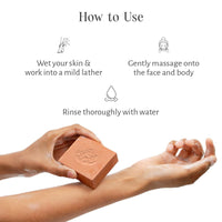 Shankara Hydrating Body Bar – Red Sandalwood & Mulberry Leaf | Natural pH-Balanced Soap Bar for Face and Body | Plant-Based, Cruelty-Free | 100g