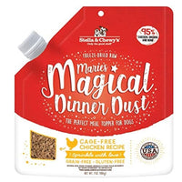 Stella & Chewy’s Freeze-Dried Raw Marie's  Magical Dinner Dust – Protein Rich, Grain Free Dog & Puppy Food Topper – Cage-Free Chicken Recipe – 7 oz Bag
