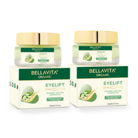 Bella Vita Organic EyeLift Hydrating Natural Under Eye Cream Gel for Dark Circles, Puffy Eyes, Wrinkles & Removal of Fine Lines for Women & Men, 20 gm (Pack of 2)