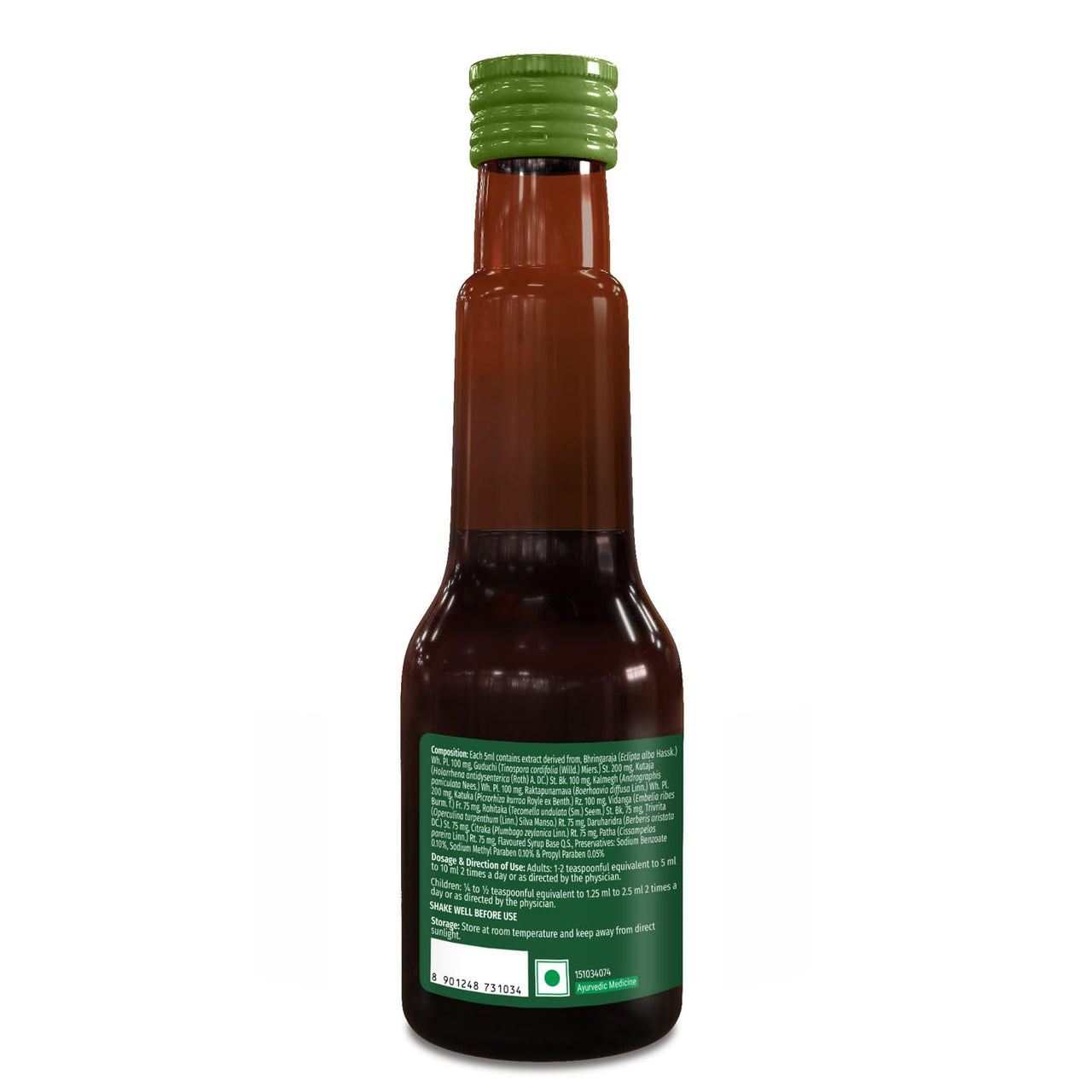 Zandu Livital Syrup – 200 ml | Scientifically proven Ayurvedic Liver Care & Detox Support |Revitalises Liver Health Naturally & Boosts Appetite & Digestion | Blend of 12 Potent Herbs