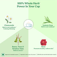 A TATA Product - Organic India Tulsi Sweet Rose - 25 Tea Bags, Stress Relieving, Supports Radiant Skin, Rich in Antioxidants, Made with Tulsi, Chamomile, and Rose Certified Organic