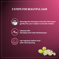 Himalaya Anti-Hair Fall Cream | Reduces Hair Fall & Improves Hair Conditioning | Non Sticky Oil Replacement Hair Cream | With Bhringraja & Amla | For Women & Men | 100ml (Pack of 3)