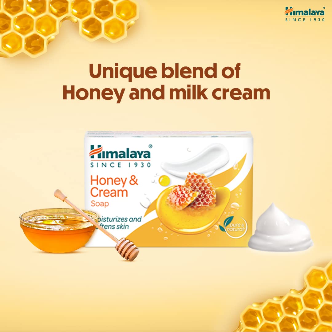 Himalaya Herbals Honey and Cream Soap, 125g (Pack of 1)