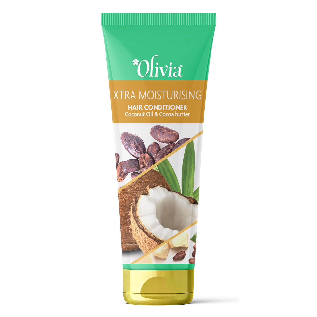 Olivia Xtra Moisturizing Hair Conditioner with Coconut Oil & Cocoa Butter | Deep Nourishing Conditioner for Frizzy Hair | Hydrates Dry & Damaged Hair | Repair & Softness Formula - 200ml