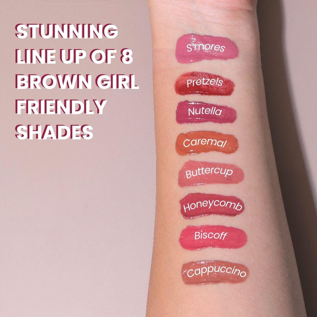 LAMIOR Blurry Fudgy Lip Tint - Combo of 3, Shade - Bitter Sweet | Ultra Velvety Matte | Transfer Proof & Hydrating Formula | Long-Lasting Lip Tint with Cushion Applicator | Vegan & Cruelty-Free