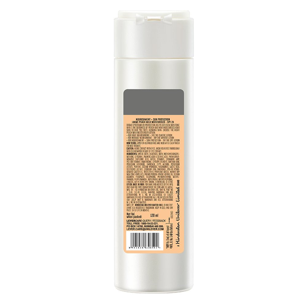 Lakmé Sun Expert Spf 50 Pa+++ Ultra Matte Lotion For All Skin Types, 50 Ml And Peach Milk Spf 24 Pa Sunscreen Moisturiser, 120 Ml, 2 Count