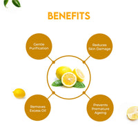 Jovees Herbal Lemon Face Wash with Lemon, Orange Peel & Kakadu Plum Extract | Removes Dirt, Impurities & Excess Oil | Reduces Dark Spot | Skin Brightening (120 ml)