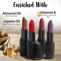 Faces Canada Combo - Magneteyes Kajal (0.35gm) & Weightless Matte Finish Lipstick Buff Nude (4gm)