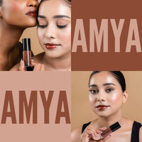 MyHues HyGlow Lip Elixir, Lip Gloss and Oil Hybrid, Nourishing Jojoba, Almond, Squalane 100% (Plant Derived), Shea Butter, Moisturizing, Buildable Colour, Glossy Finish - Caramel Brown (Amya)